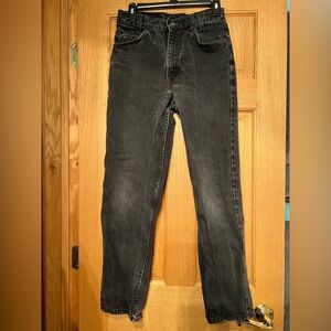 Men’s Levi’s 550 Relaxed Fit Student Black Washed Jeans W30 L30